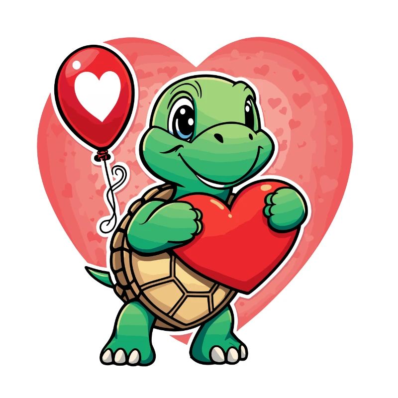 Coeur de tortue - Saint-Valentin