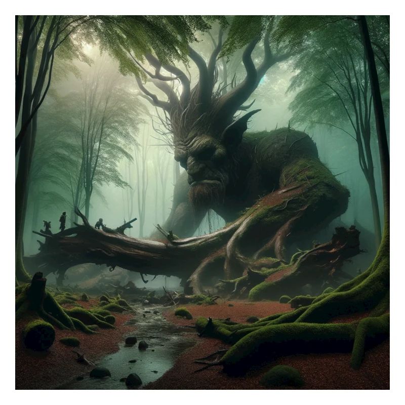 Troll dans une forêt mystérieuse