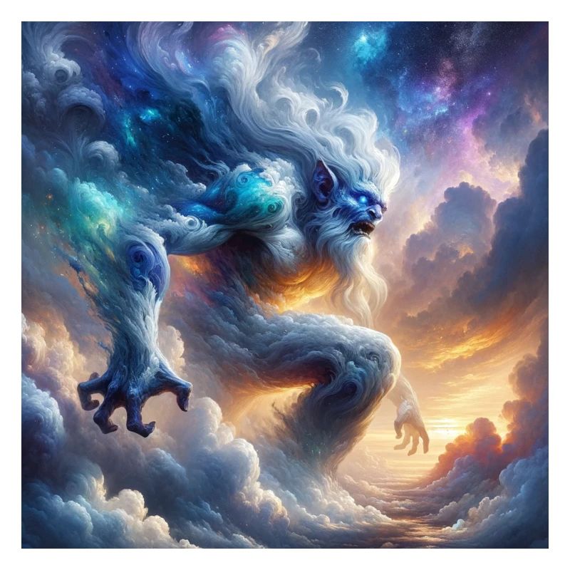 Troll in the clouds