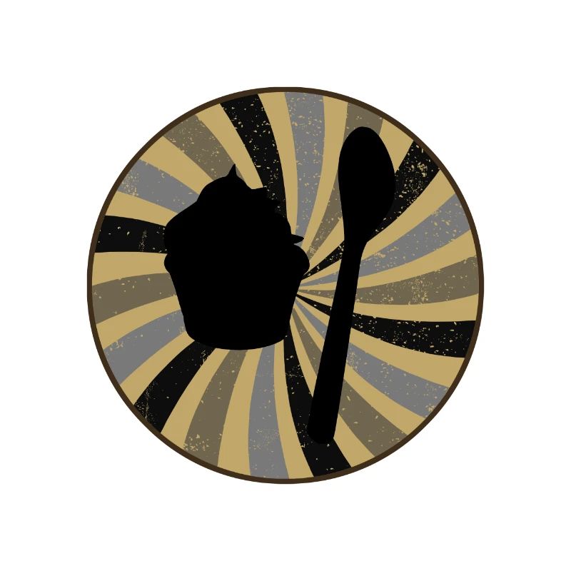 Baking Cupcake Retro