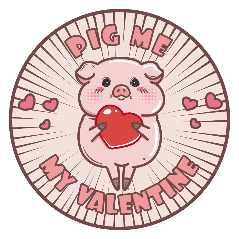 Schweinchen Valentinstag