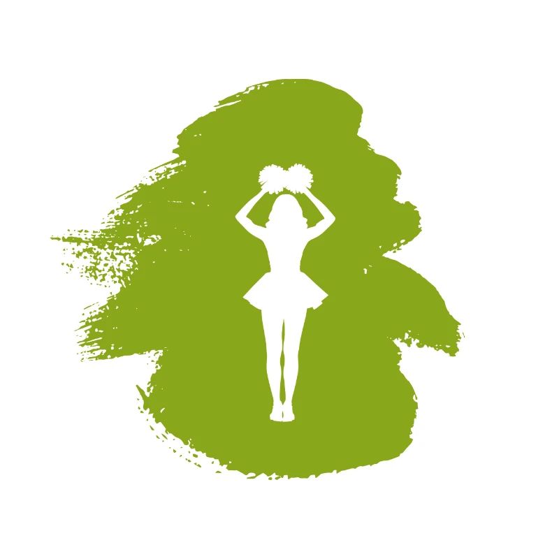 Mädchen Bommel Cheerleading