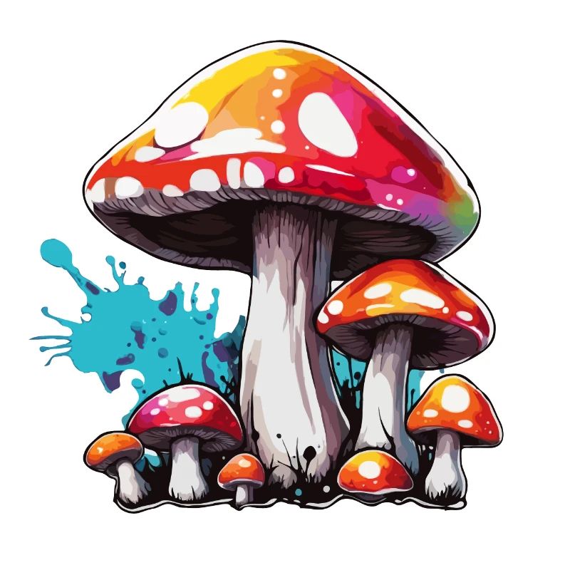 Mushroom / Mushroom / Meadow / Forest / Goa / Psy