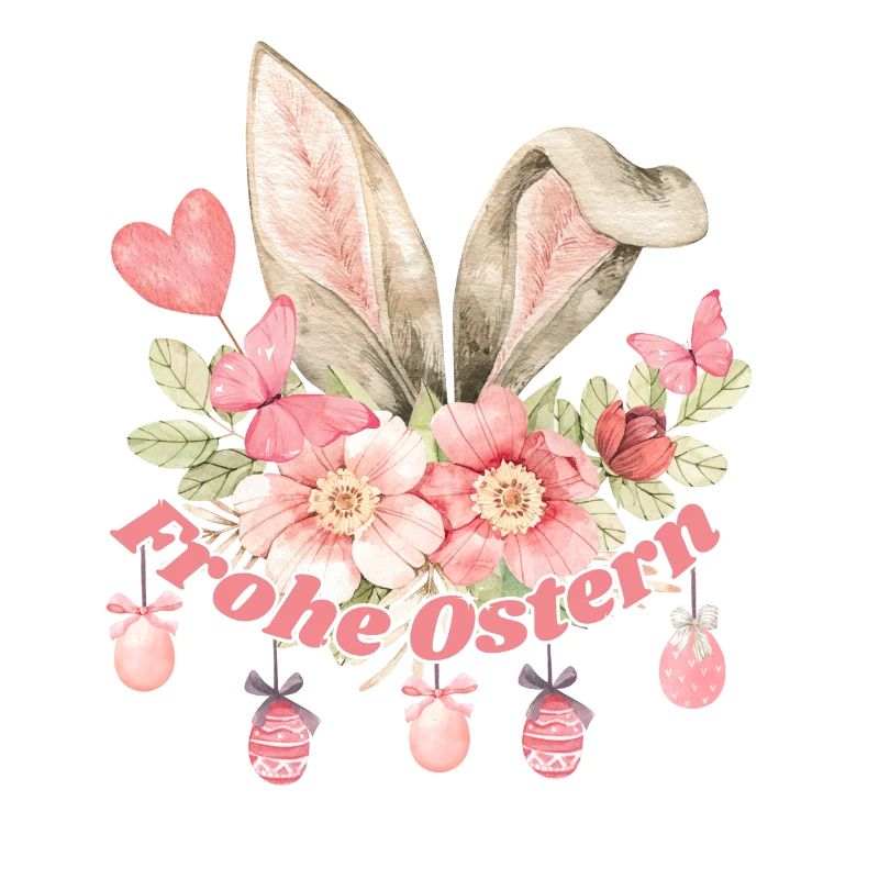 Frohe Ostern Hasenohren Mädchen