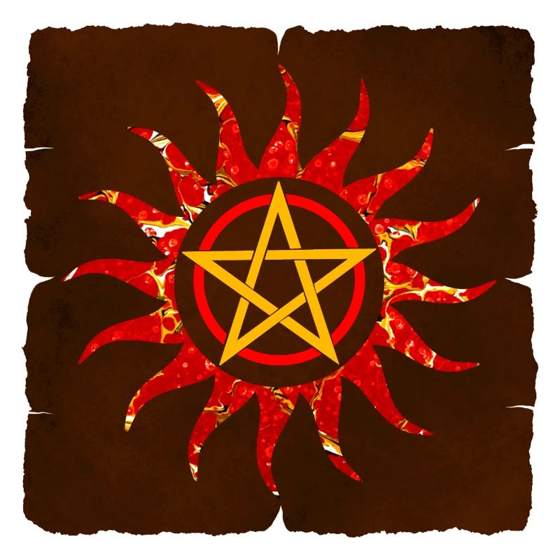 Pentagramme en soleil E 232