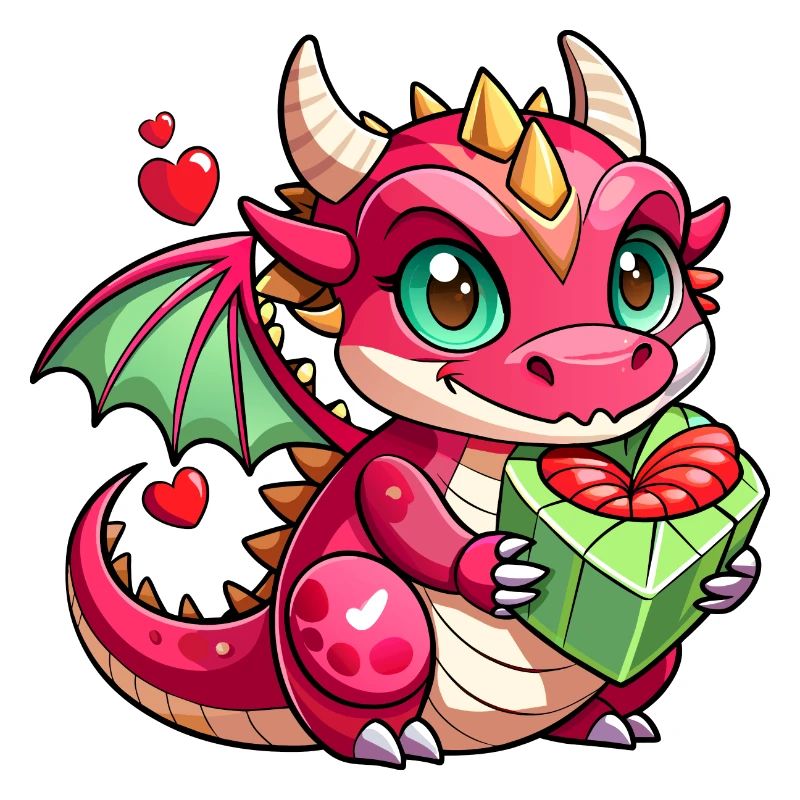 Farbenfroher Drache