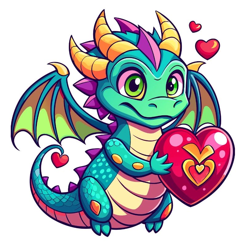 Farbenfroher Drache