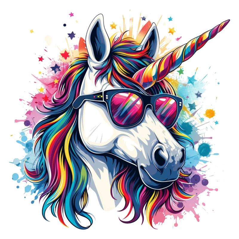 Party Horse Einhorn bunt Karneval