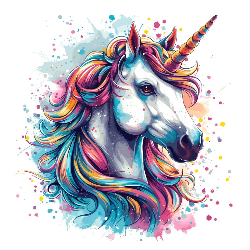 Einhorn Bunt Pferd
