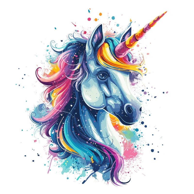 Buntes Einhorn