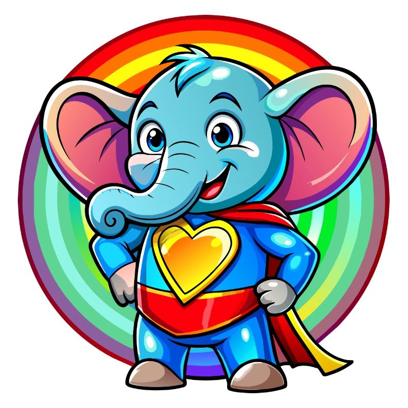 Superhelden Elefant