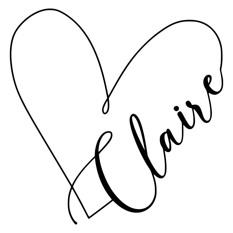 Claire Nom Ligne de Coeur