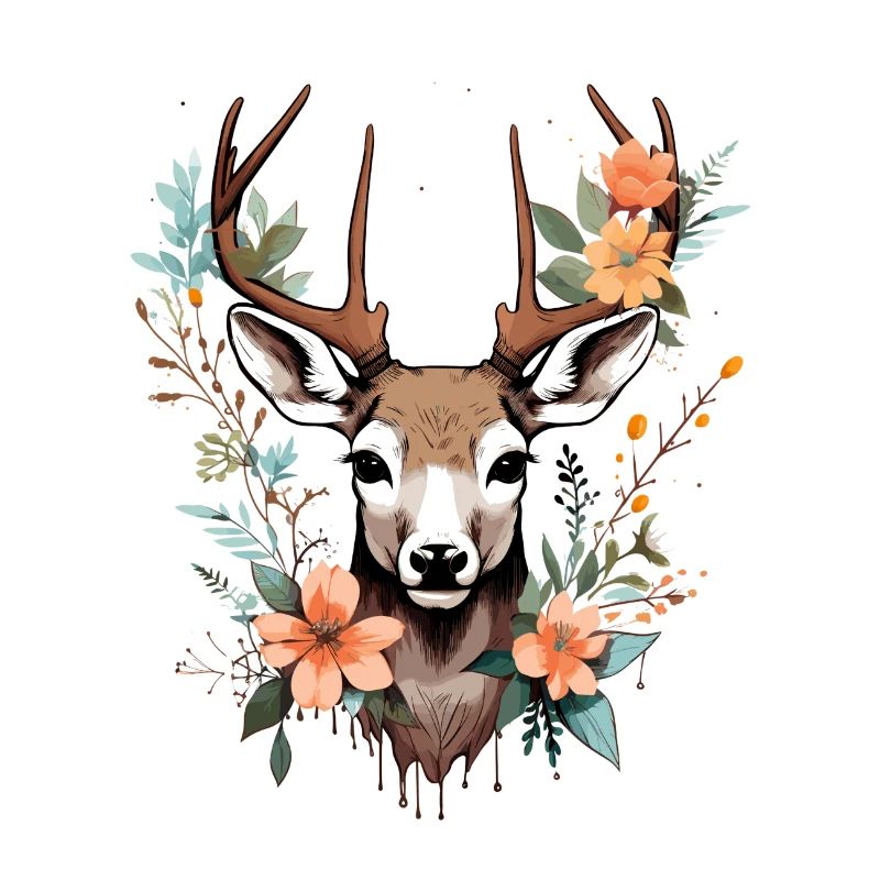 Fleurs de cerf au printemps