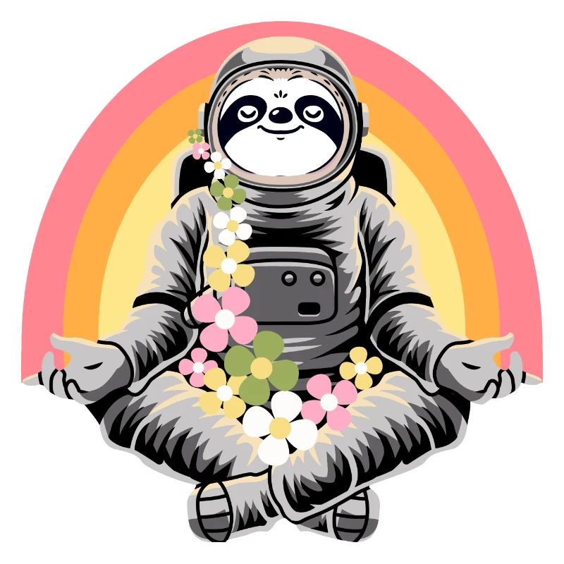Sloth doing yoga