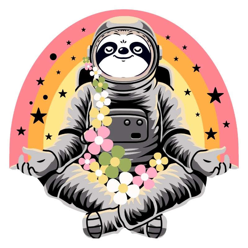 Faultier macht Yoga