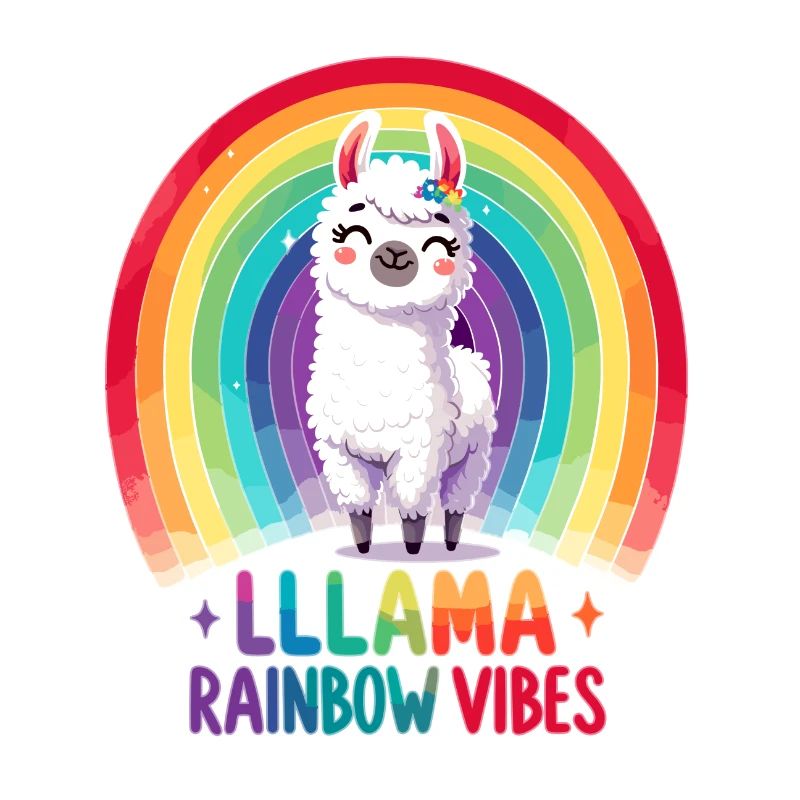Lama Rainbow Vibes