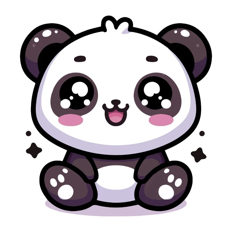 Panda mignon kawaii