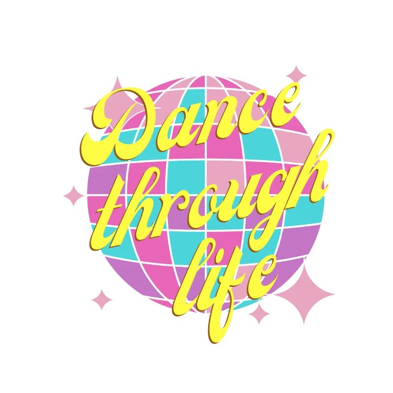 Dance through life pink gelb Tanz durch das Leben