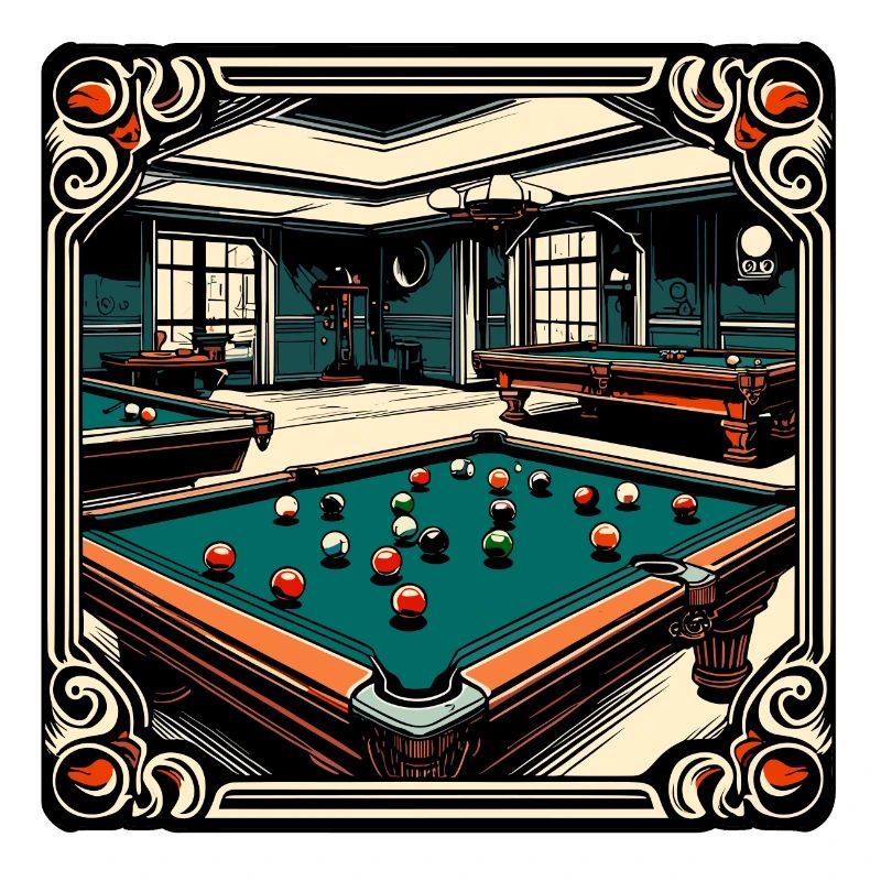 Billard / Boule de billard / 8 boules / billard / Kö