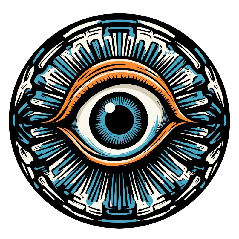 Psychédélique / Oeil / Psychobilly / Bande dessinée / Coloré