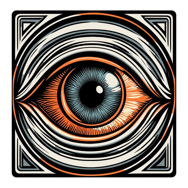 Psychédélique / Oeil / Psychobilly / Bande dessinée / Coloré
