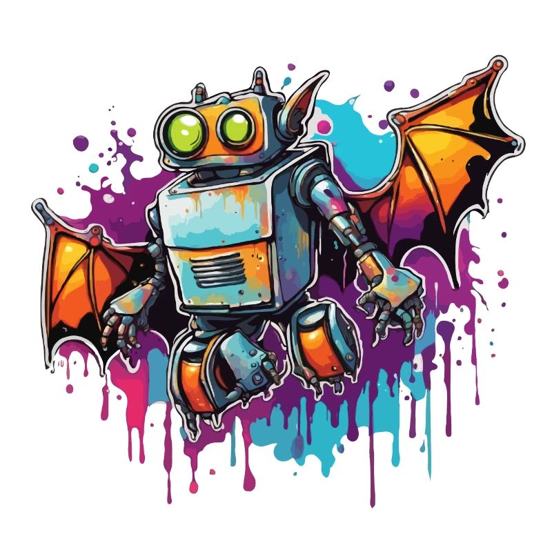 Roboter Tier / KI / Mechanisierte Tiere / Comic