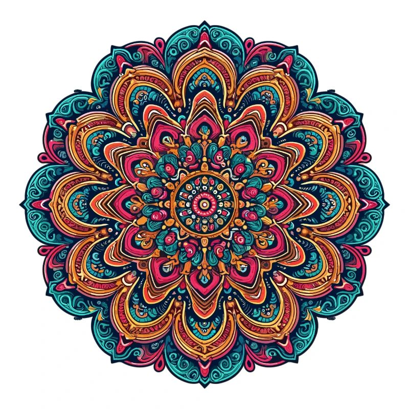 Mandala psychédélique Trippy