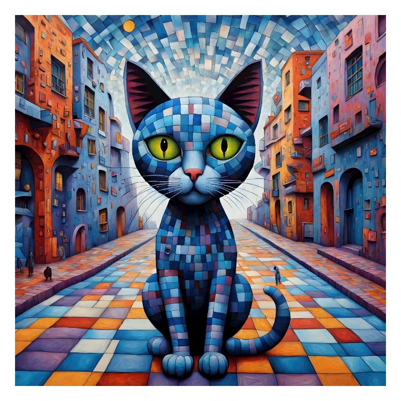 Surreal Pop Animals 11 Cat