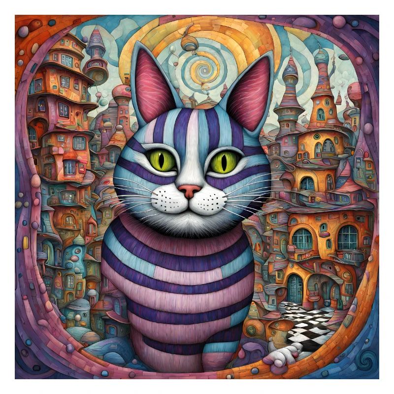 Surreal Pop Animals 8 Cat