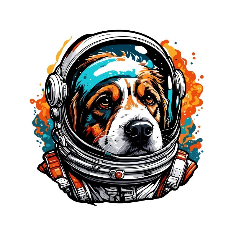 Astronaut / Space / Animal / Dog / Spaceship