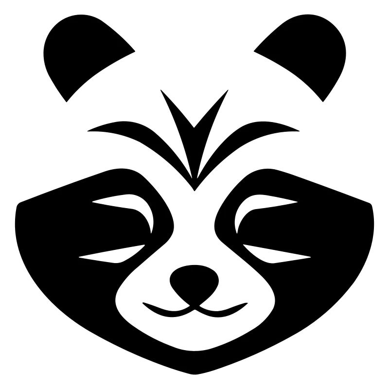 Panda-Kopf