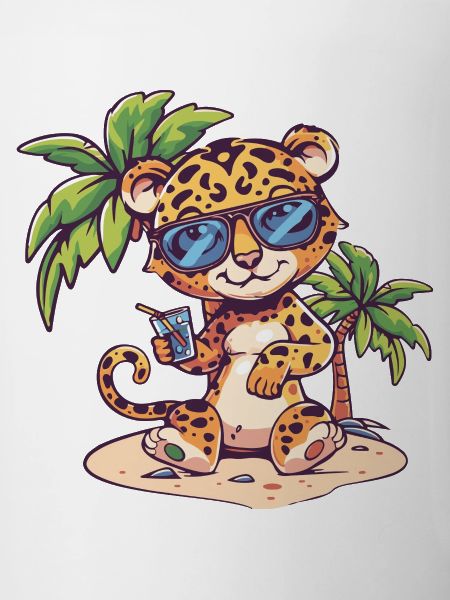 Leopard Island Summer Palm Tree