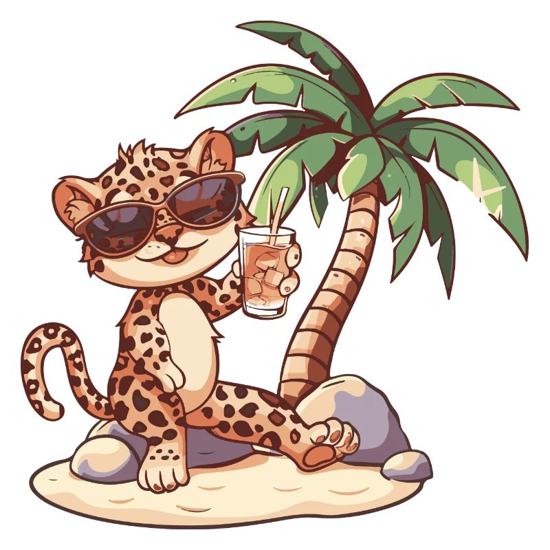 Leopard Summer Beach Vacation