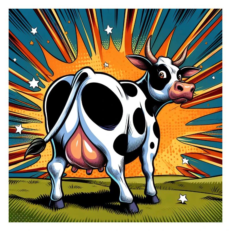 Vache de derrière