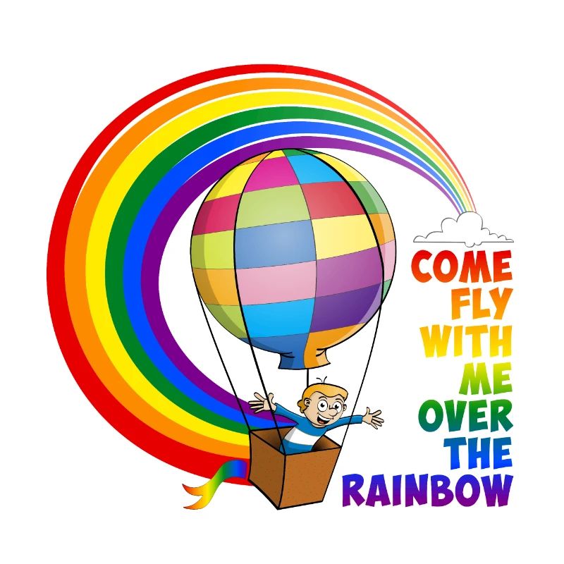 Volez avec moi au-dessus de l’arc-en-ciel.