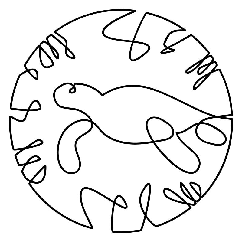 Tortue One Line Fine Art