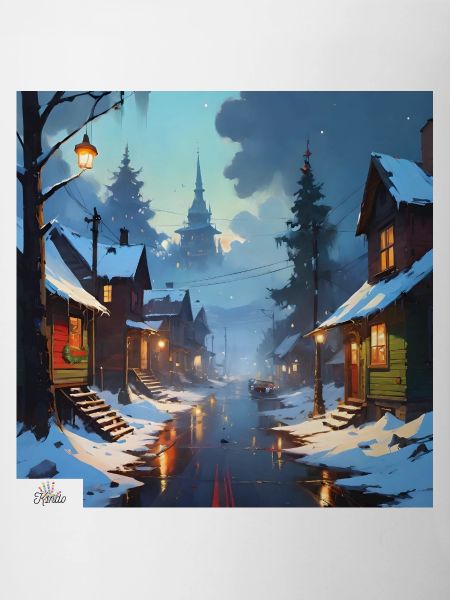 Peaceful winter evening