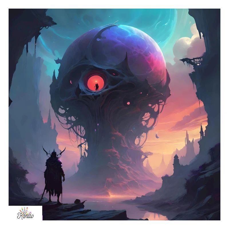 Fantasy sphère paysage onirique
