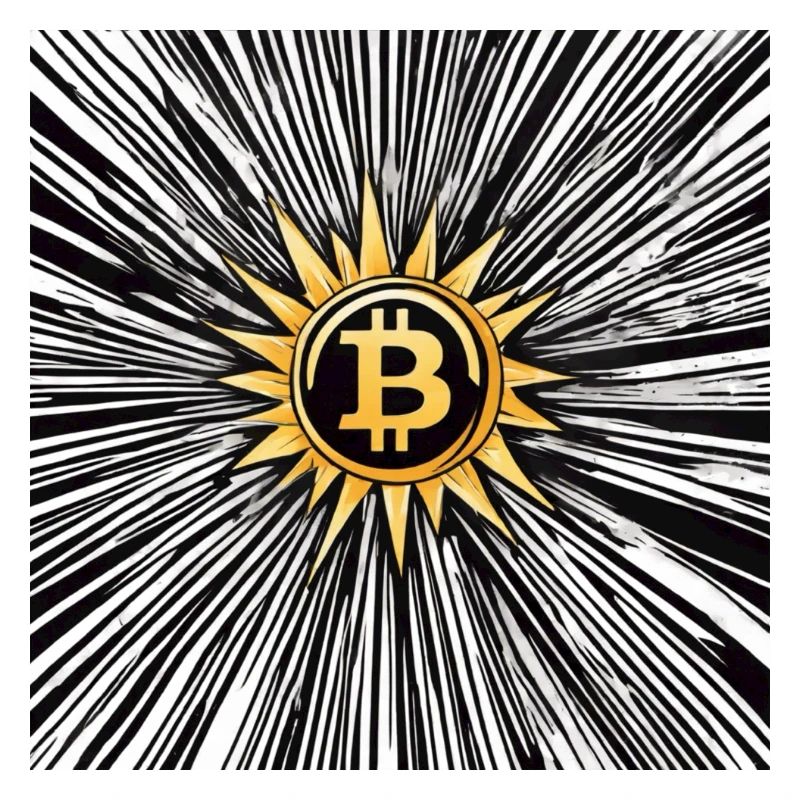Golden Bitcoin Sun