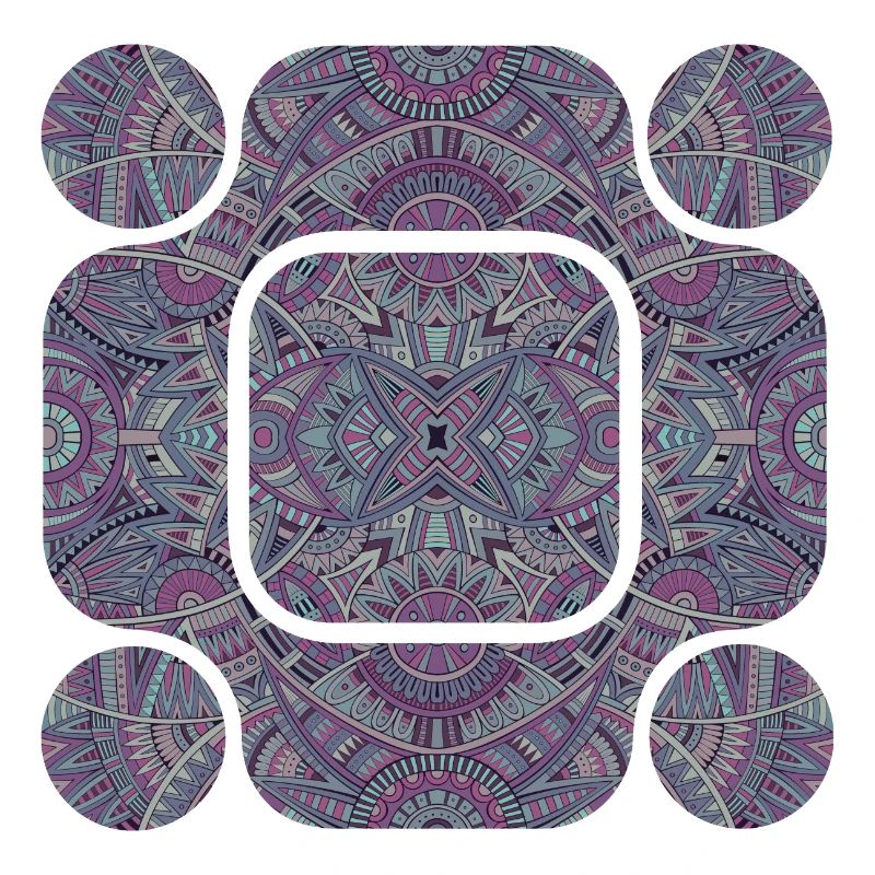 Purple Aztec Abstract