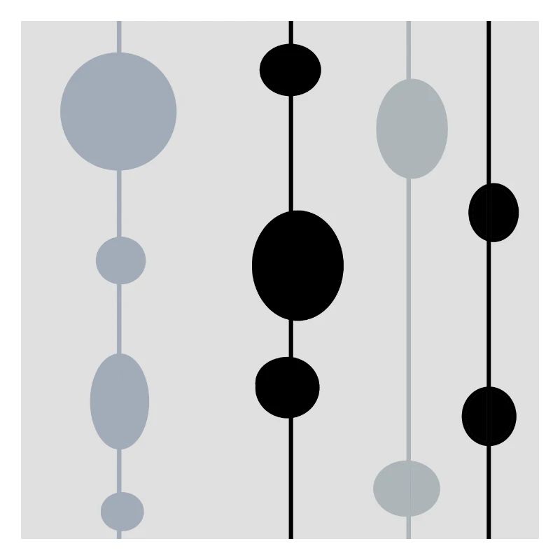 Gray and black circles on gray background