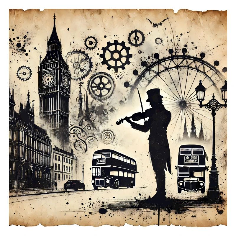 Le violoniste de Londres : Mélodies Steampunk