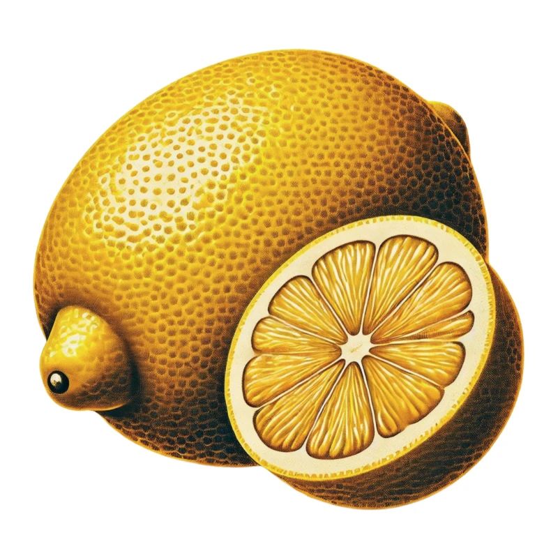 Lemon Fruit Retro Look Fruit Collection