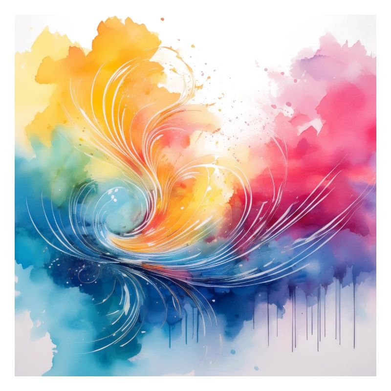 Colourful Abstract Water Art