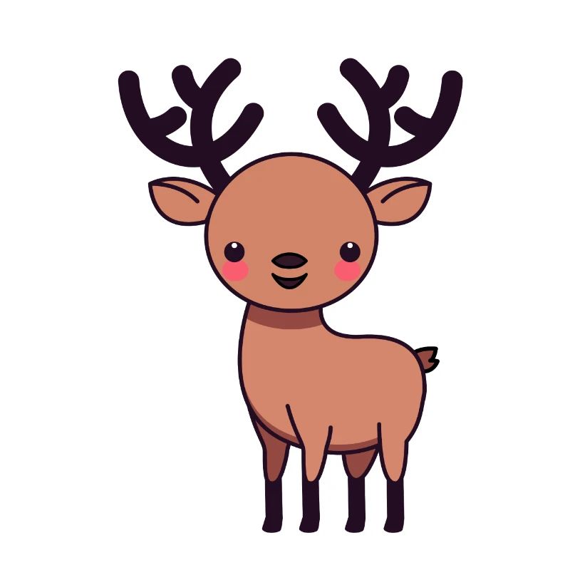 wintry deer