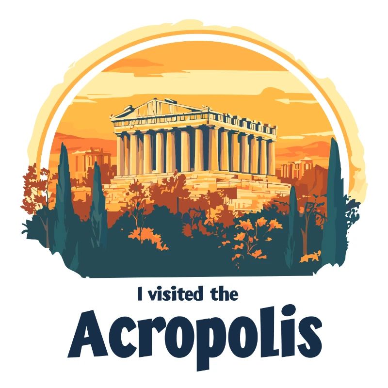 Acropole à Athènes au coucher du soleil