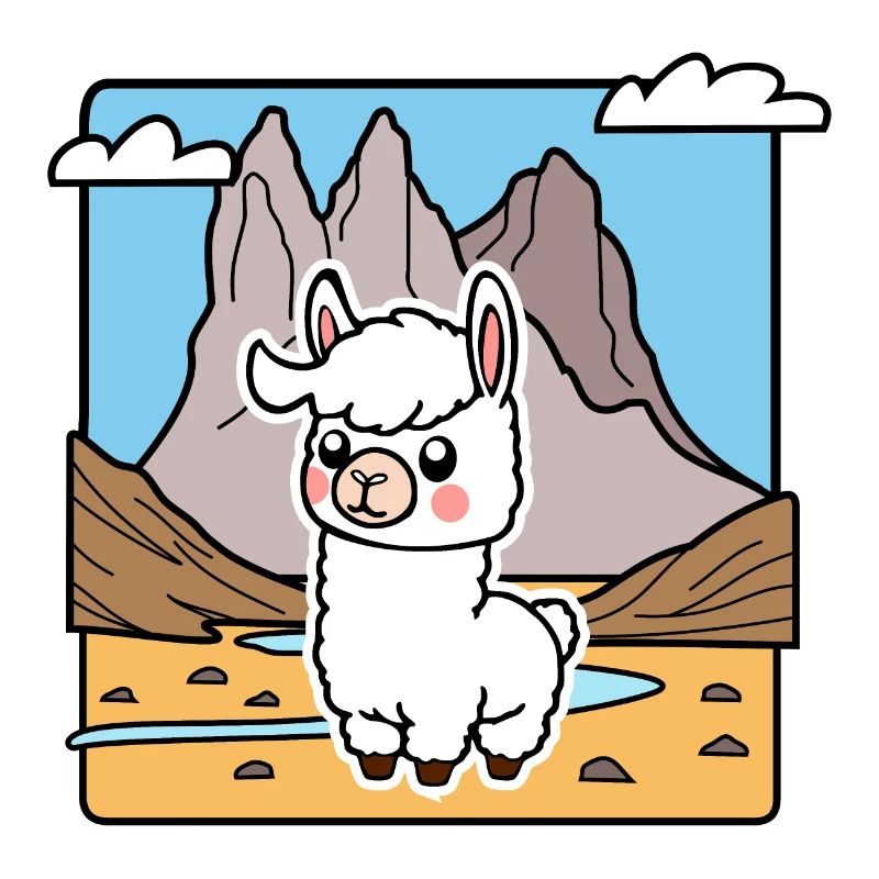 Such a cute llama! Or is it an alpaca?