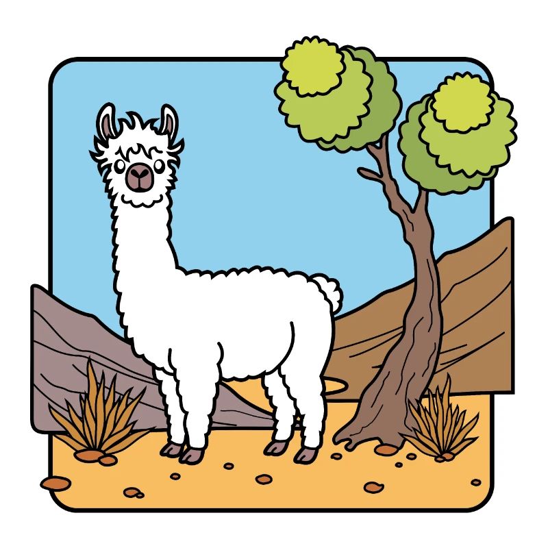 Cuck! A white llama! Or is that an alpaca?