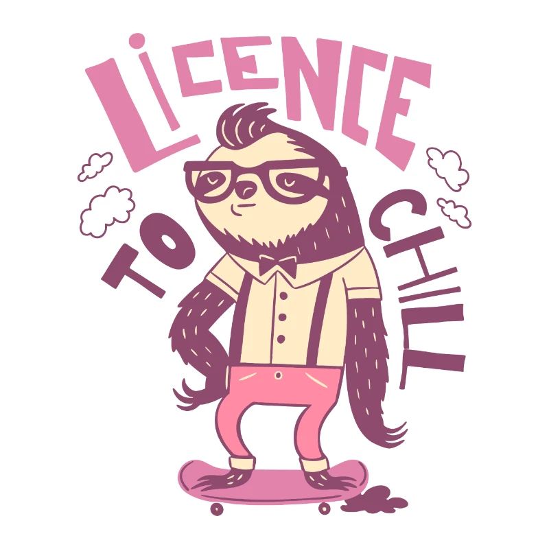 Hipster Sloth – Licence pour se détendre