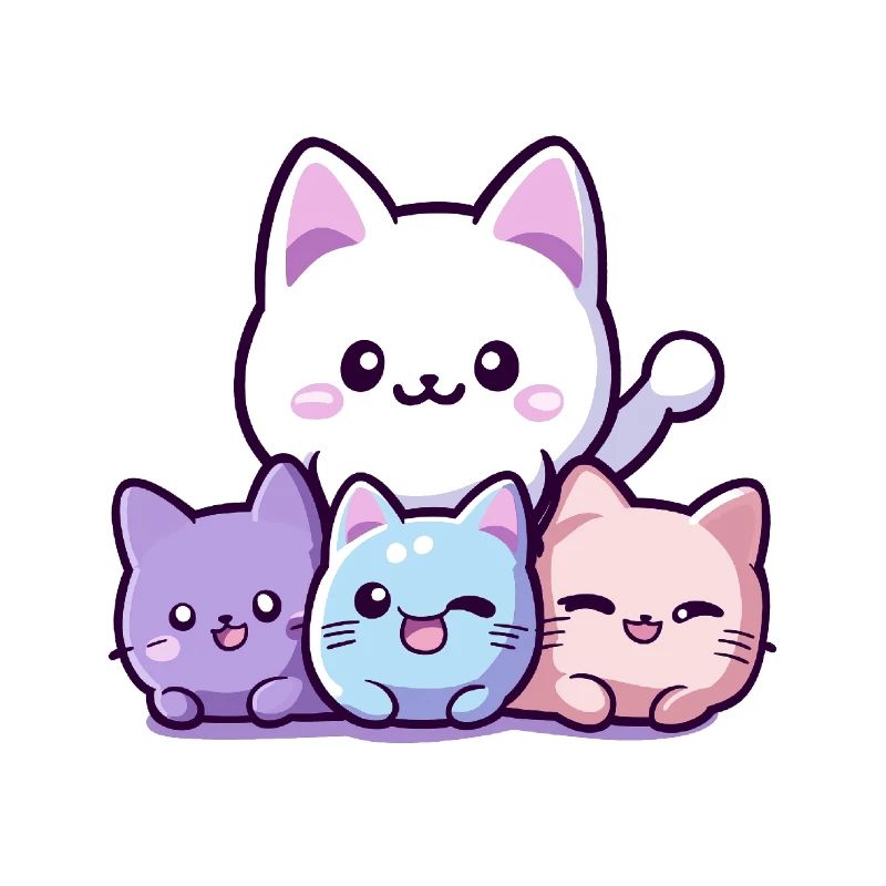 A cute and adorable cat drawing